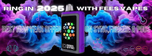 Ring in 2025 with Feed Vapes: Best New Year Offers on Sync, Freezie & Pods