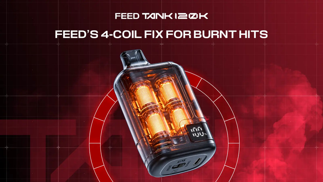Why Disposable Vapes Taste Burnt Near the End (And What the FEED Tank 120K Does Differently)