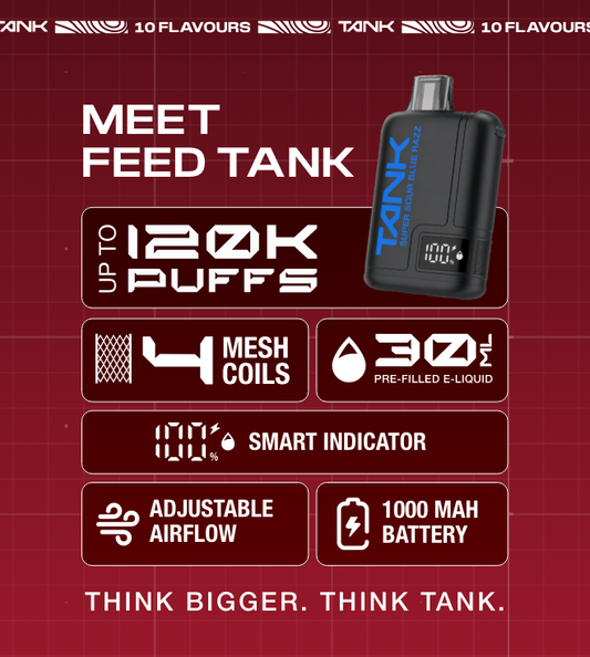 Flavor That Never Fades: Exploring the 10 Mouth-Watering Flavors of the FEED TANK 120K